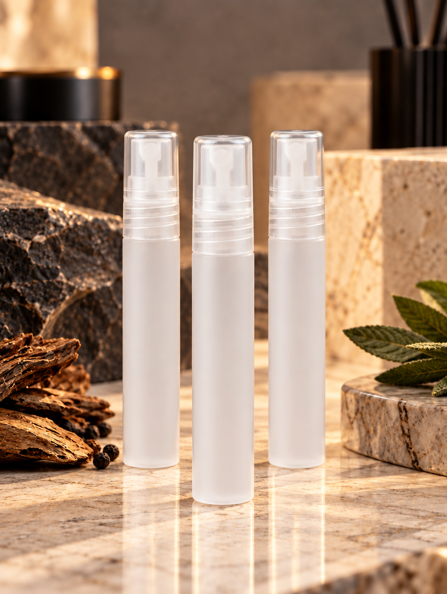 D&E Fragrance Discovery Set – three 5ml sample spray bottles