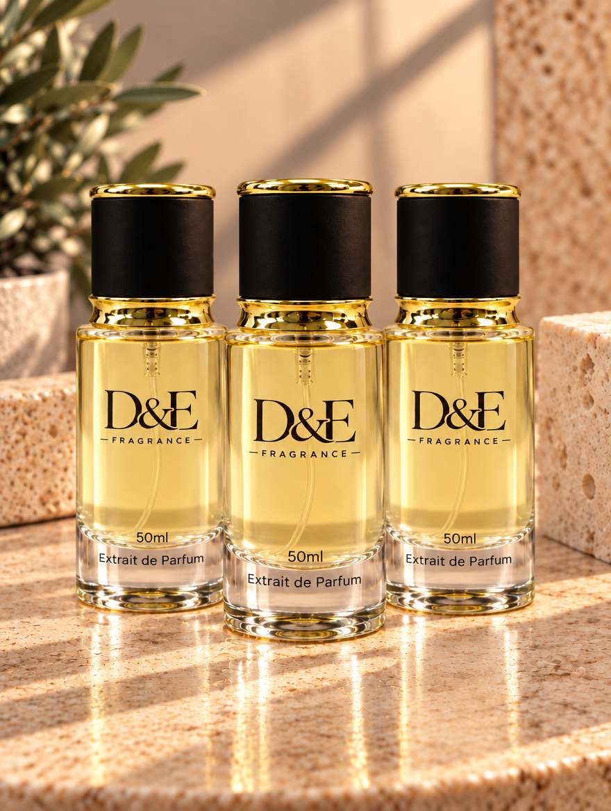 D&E Fragrance Bundle Deal – three 50ml Extrait de Parfum bottles